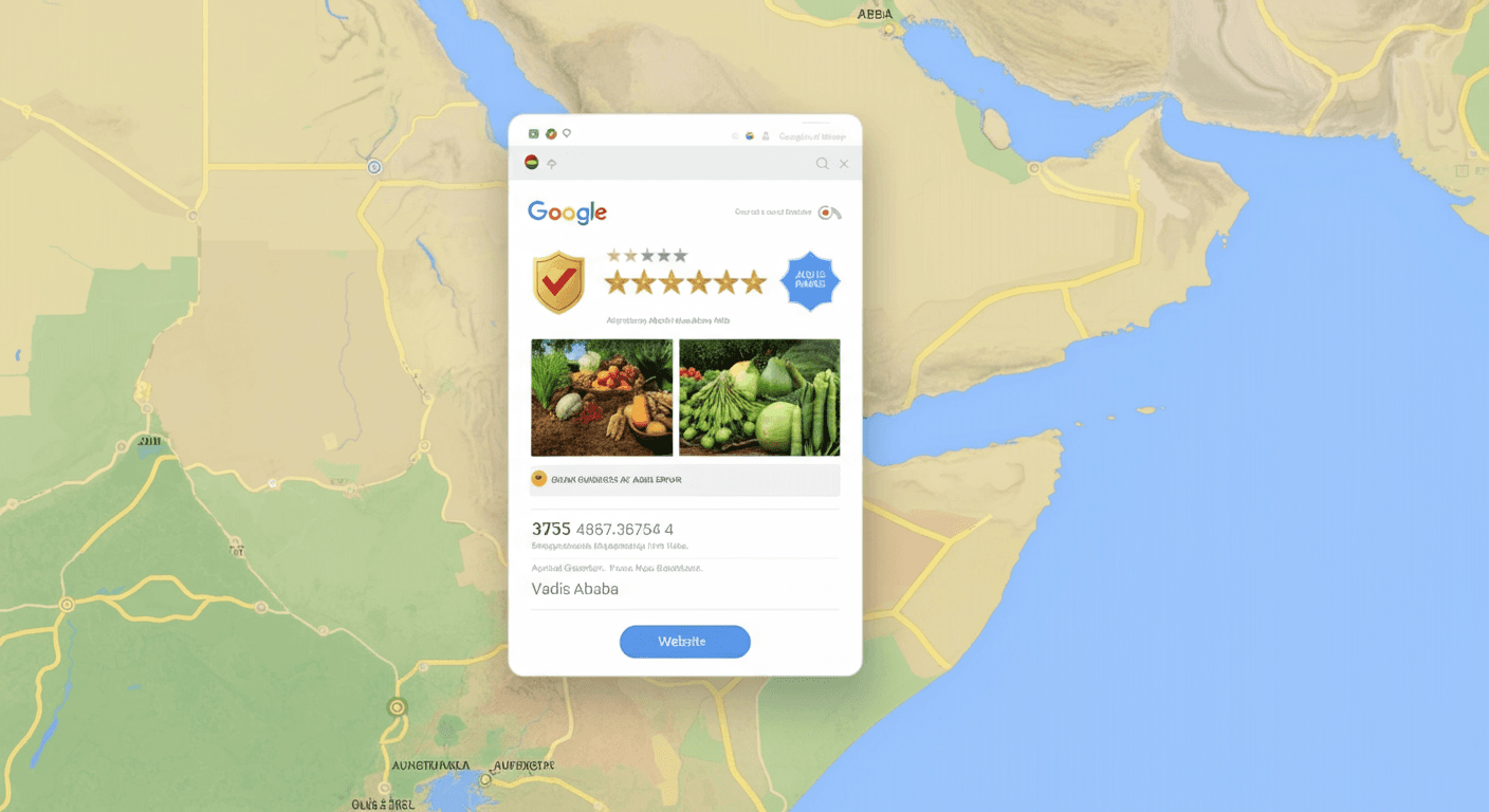 Google Business Profile and local SEO setup for Hirut Export in Addis Ababa, Ethiopia, boosting visibility for international buyers