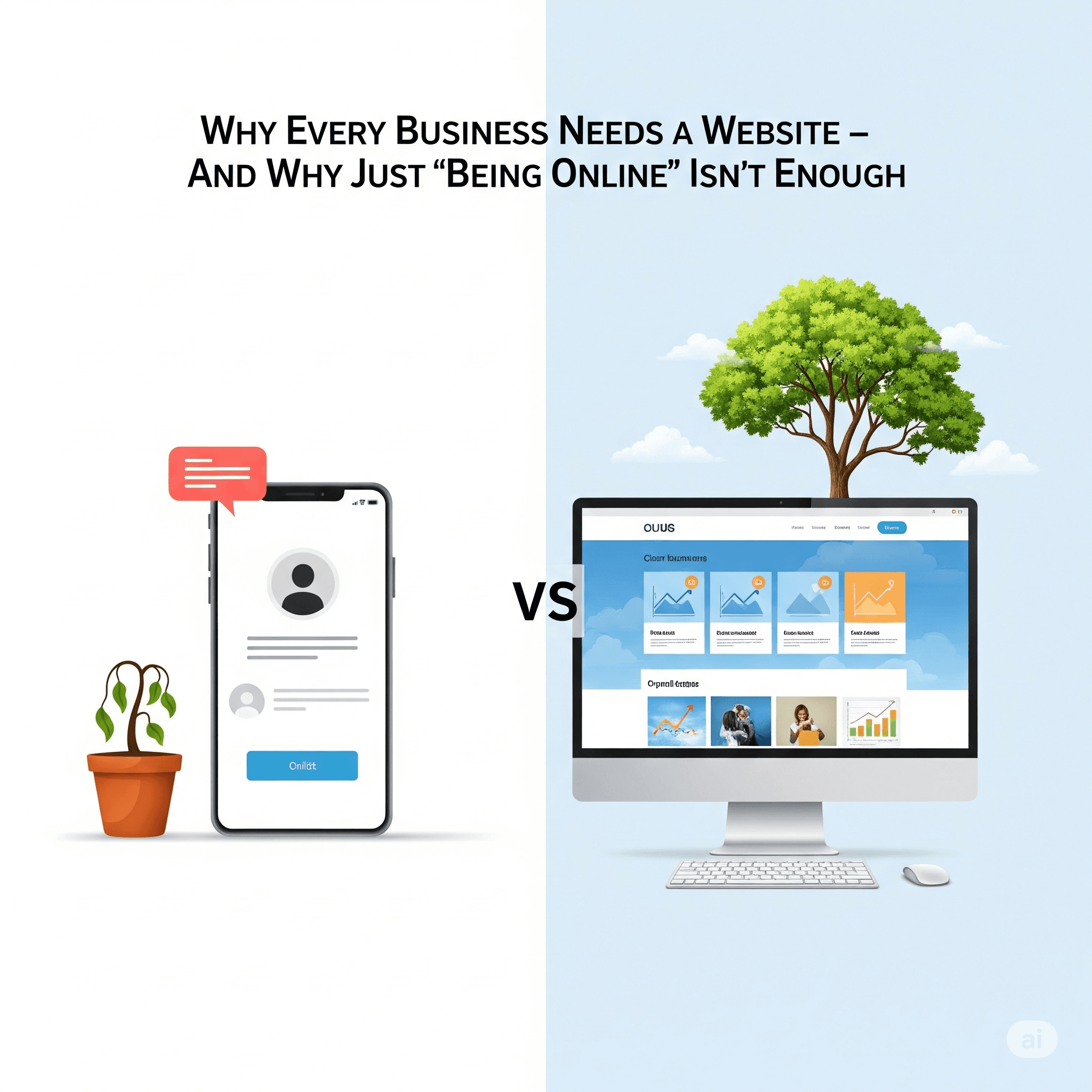 🚀 Why Every Business Needs a Website — And Why Just “Being Online” Isn’t Enough