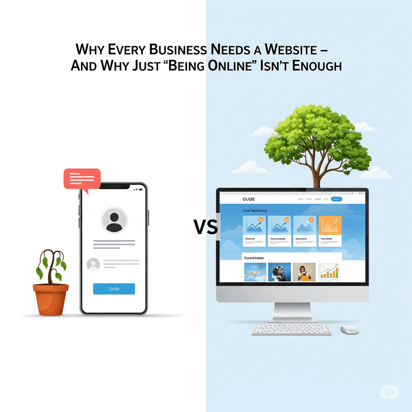 🚀 Why Every Business Needs a Website — And Why Just “Being Online” Isn’t Enough