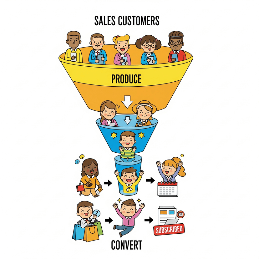 🧲 How Funnels Turn Cold Traffic into Customers (Without Being Pushy)